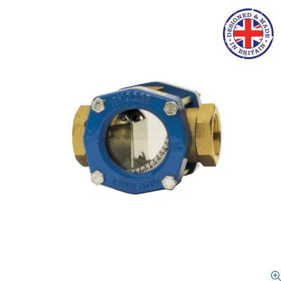 Rhodes 904 Sight Glass with Flap & Scale Plate