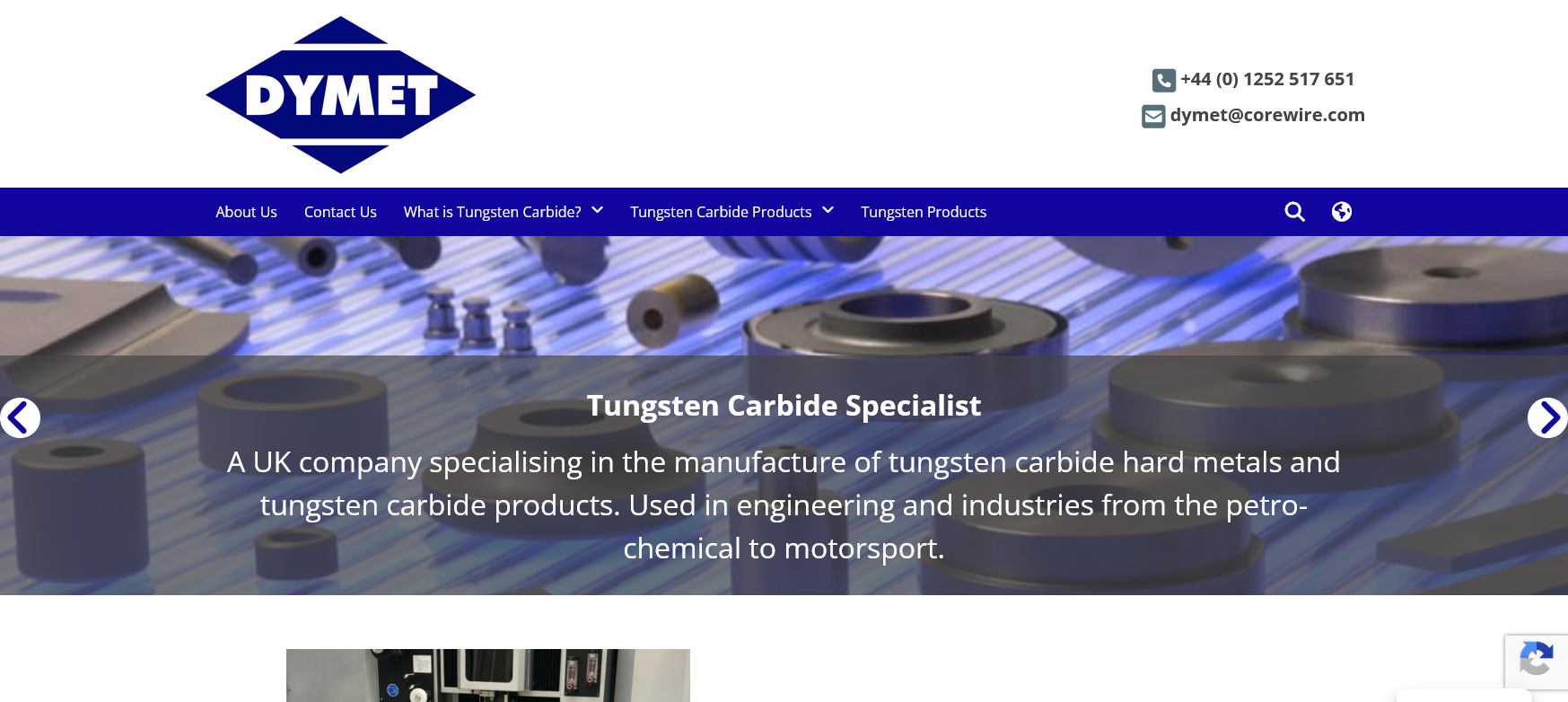 Dymet Alloys Website Screenshot 001