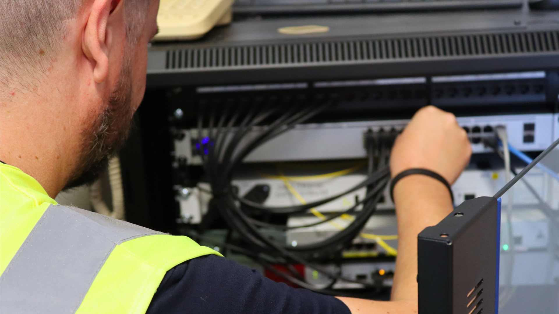 AdaptiveComms IT Engineer working on IT Server IT Support Server Build