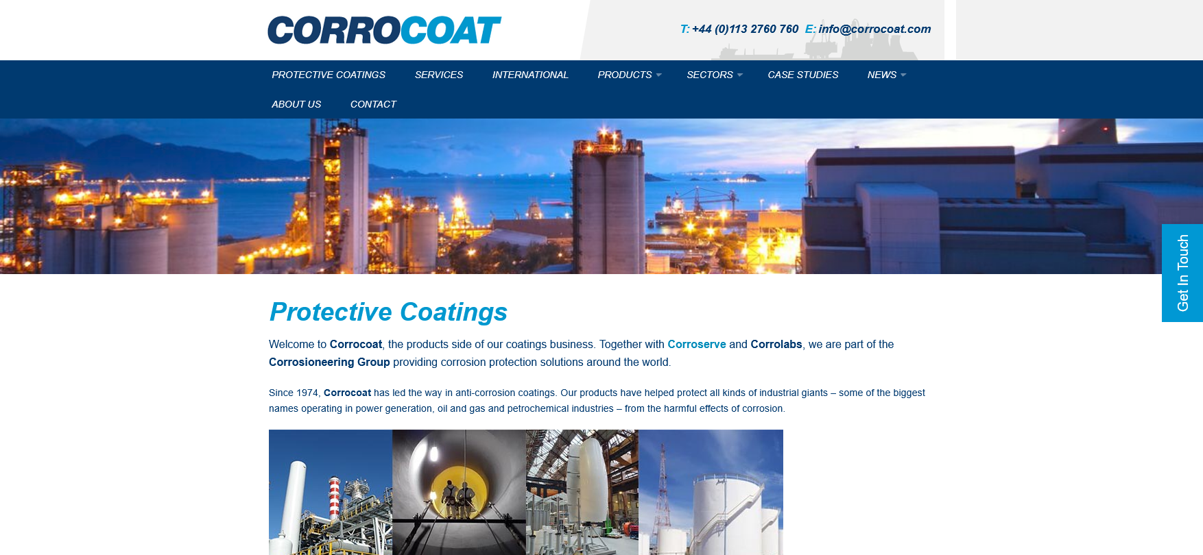 Corrocoat Ltd Website Screenshot 001
