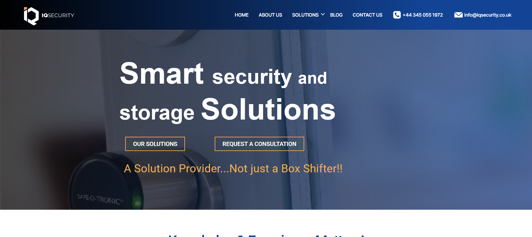 IQ Security Ltd Website Screenshot 001