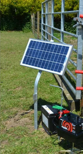 SP10W. 10 Watt Solar Battery Charger Panel & Stand