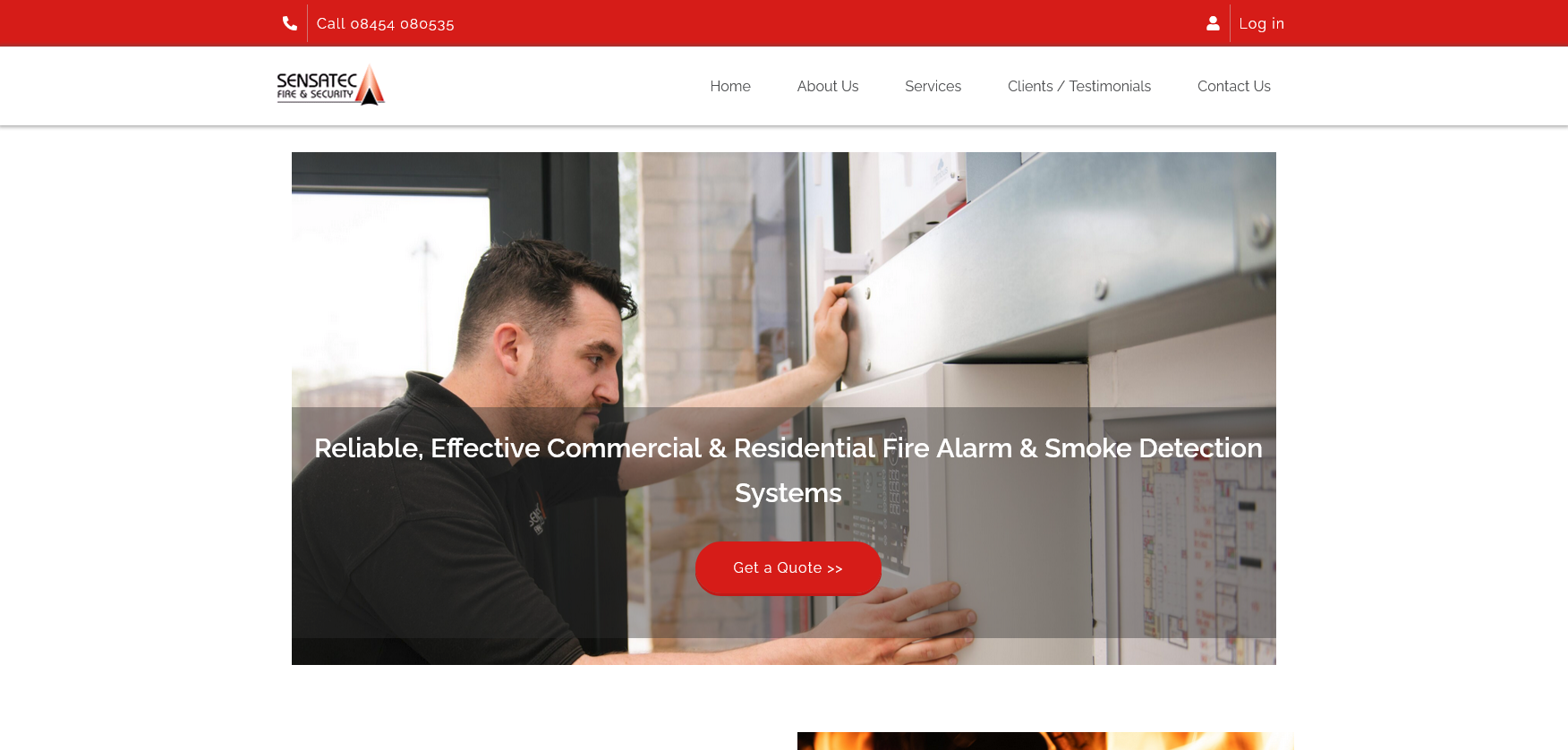 Sensatec Website Screenshot 001