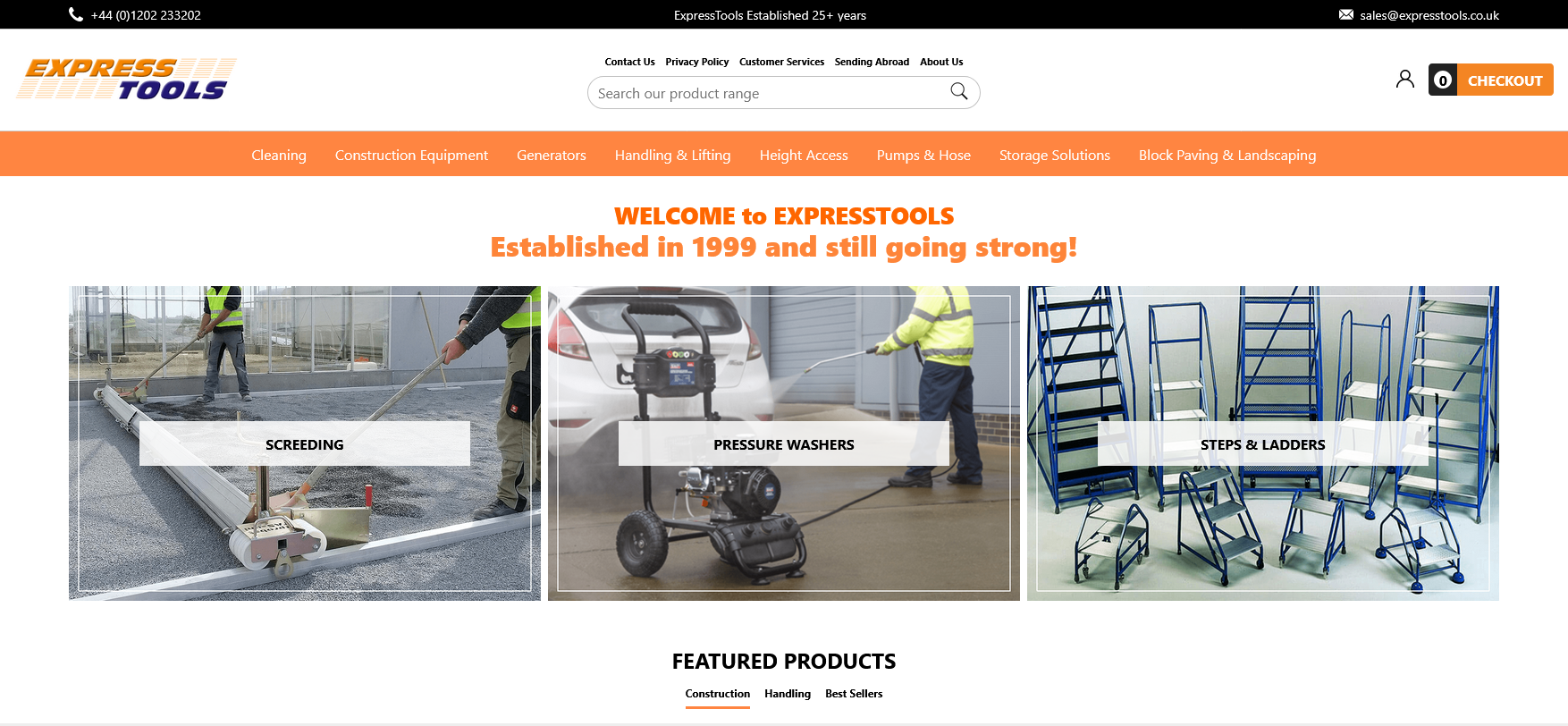 Express Tools Ltd Website Screenshot 001