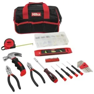 Hilka 30-Piece Home Tool Kit | Essential DIY Tools with Carry Case