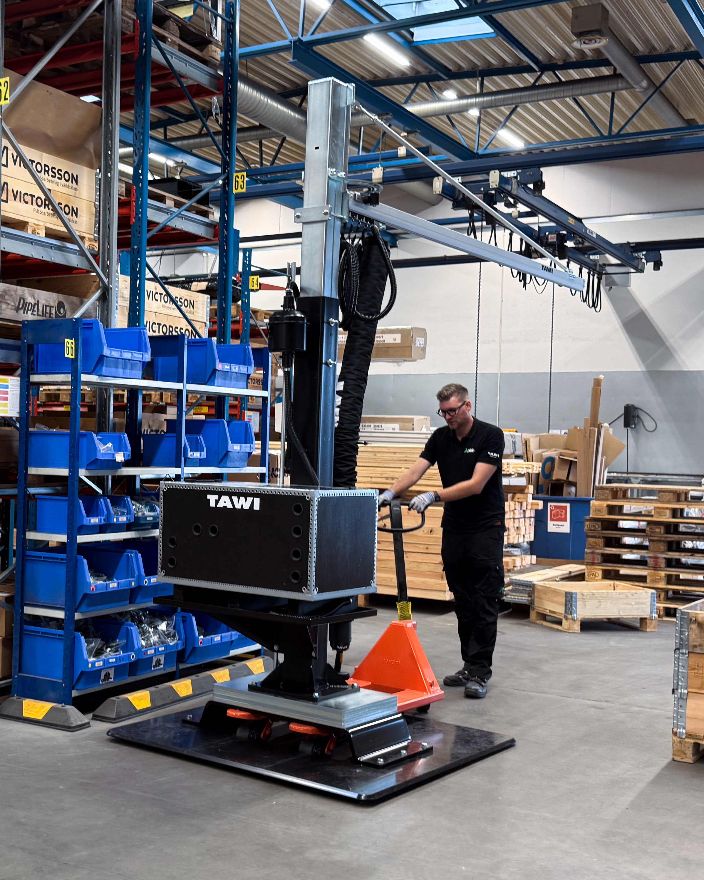 mobile jib crane lifter, lifting equipment, tawi uk,