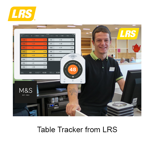 table tracker from lrs for fast casual restaurants