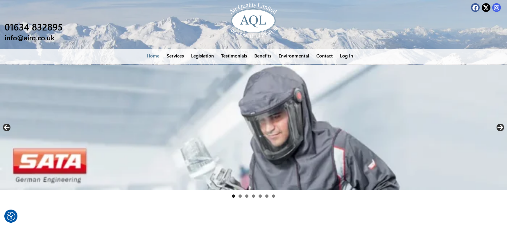 Air Quality Ltd Website Screenshot 001