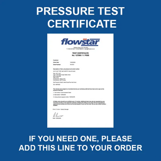 Pressure Test Certificate