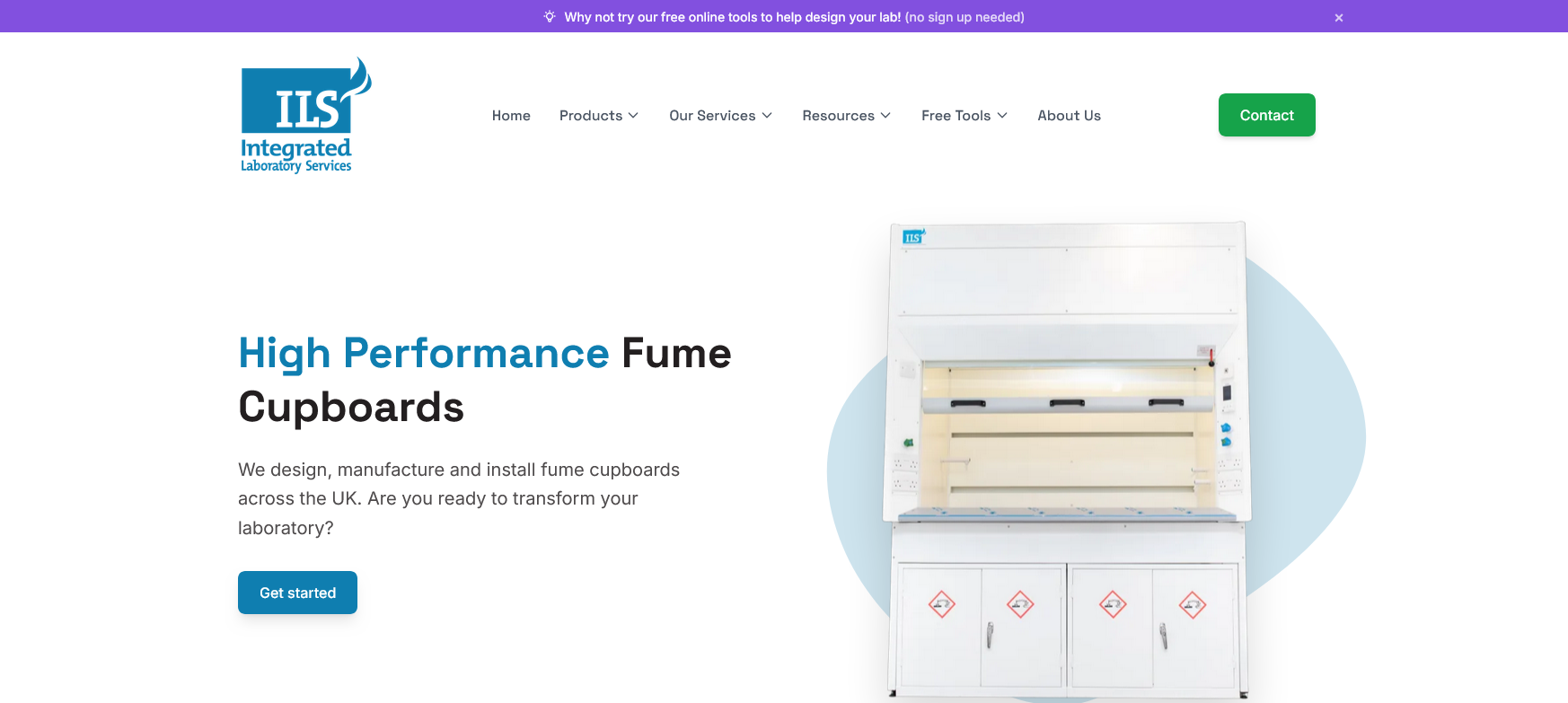 Integrated Laboratory Services Ltd Website Screenshot 001