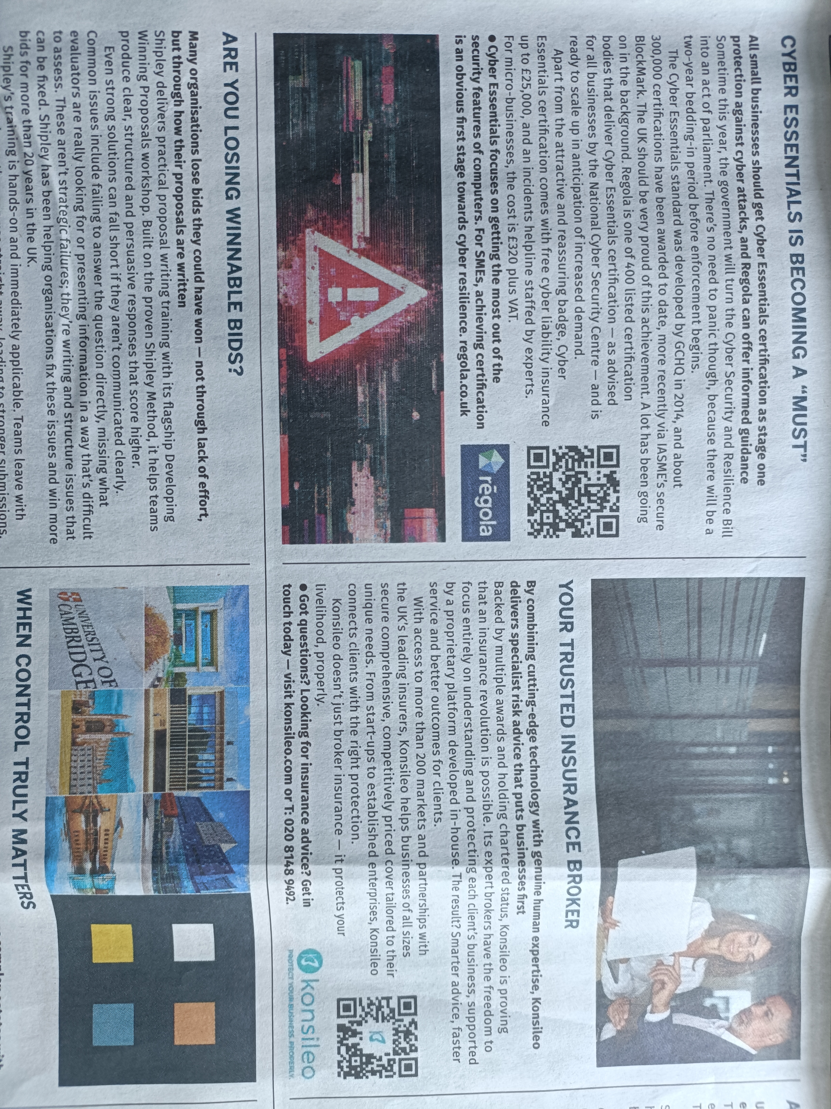 Telegraph Business Page