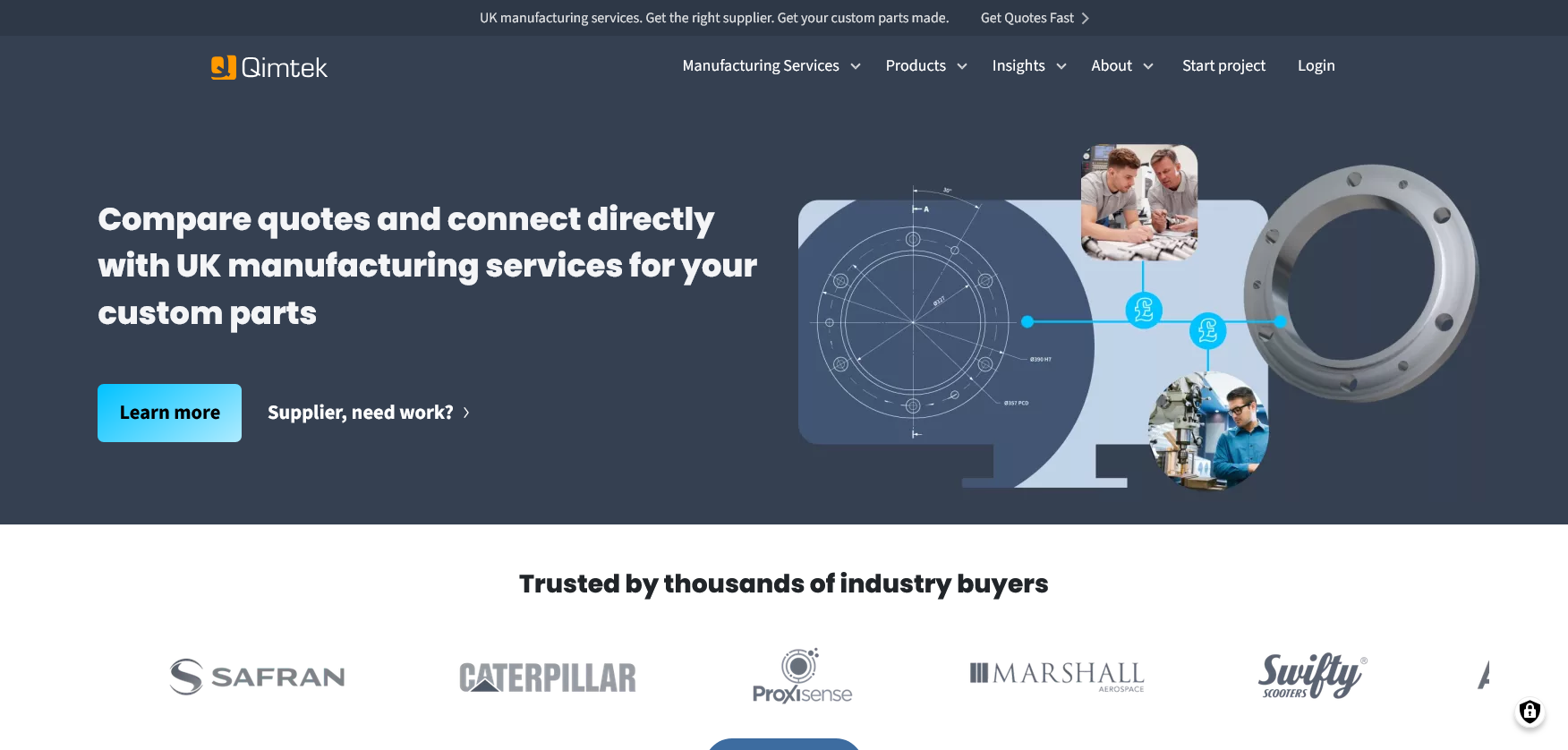 Qimtek Ltd Website Screenshot 001