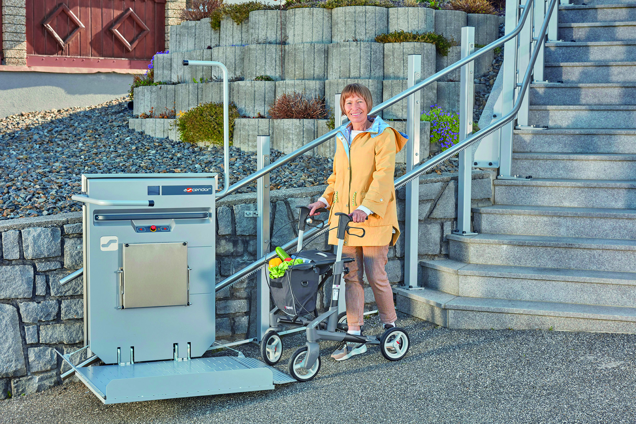 Ascendor PLG7 & PLK8 Platform Stairlift