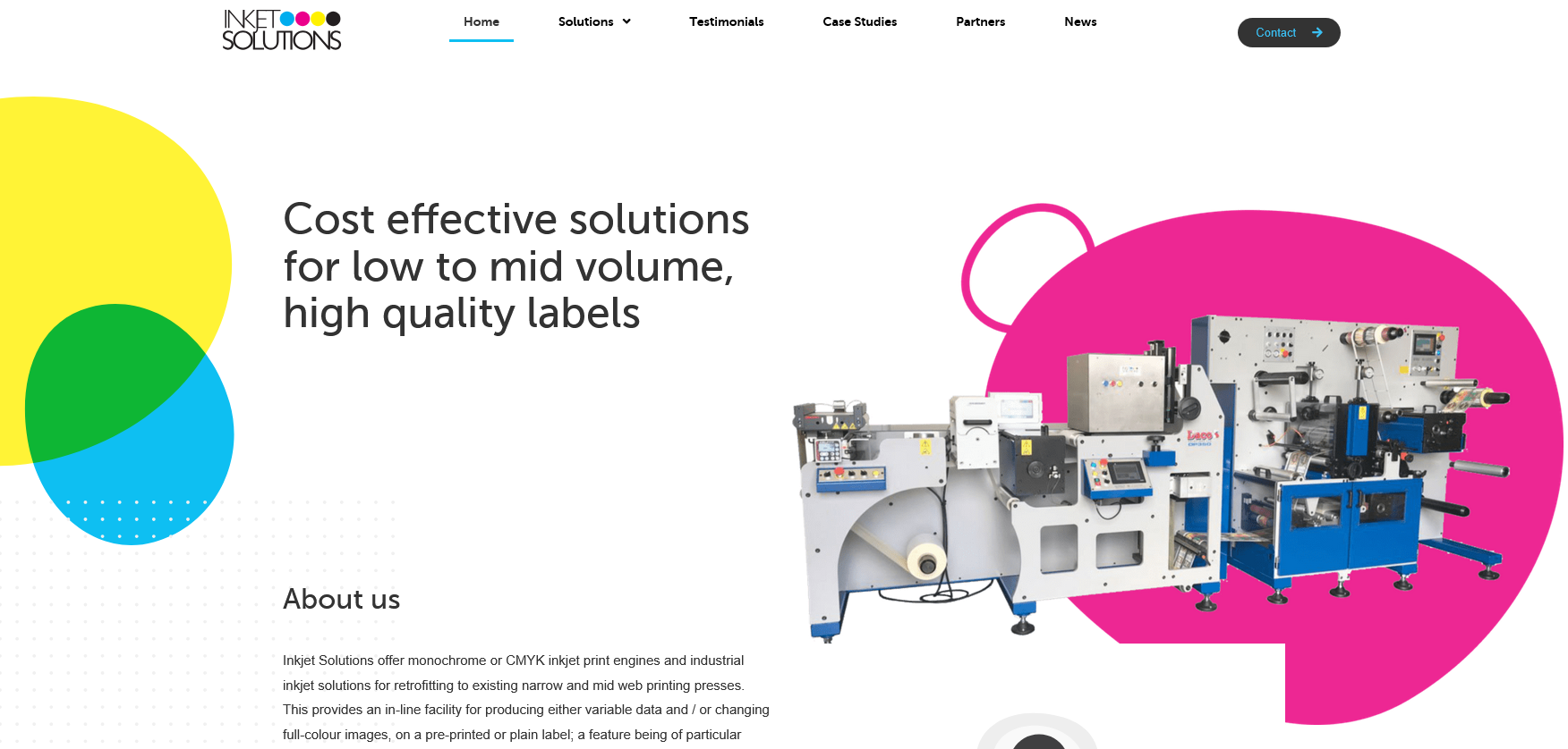 Inkjet Solutions Ltd Website Screenshot 001
