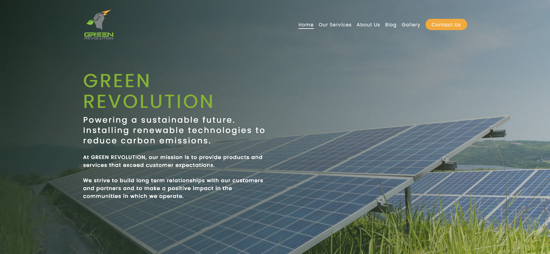 Green Revolution Website Screenshot 001