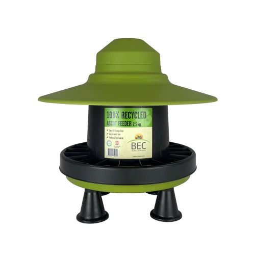 Ascot Complete Recycled Poultry Feeder with Legs & Rain Shield 3kg