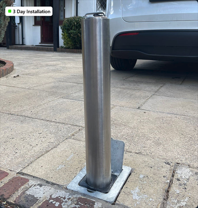 Stainless Steel Telescopic Driveway Bollard in Surrey