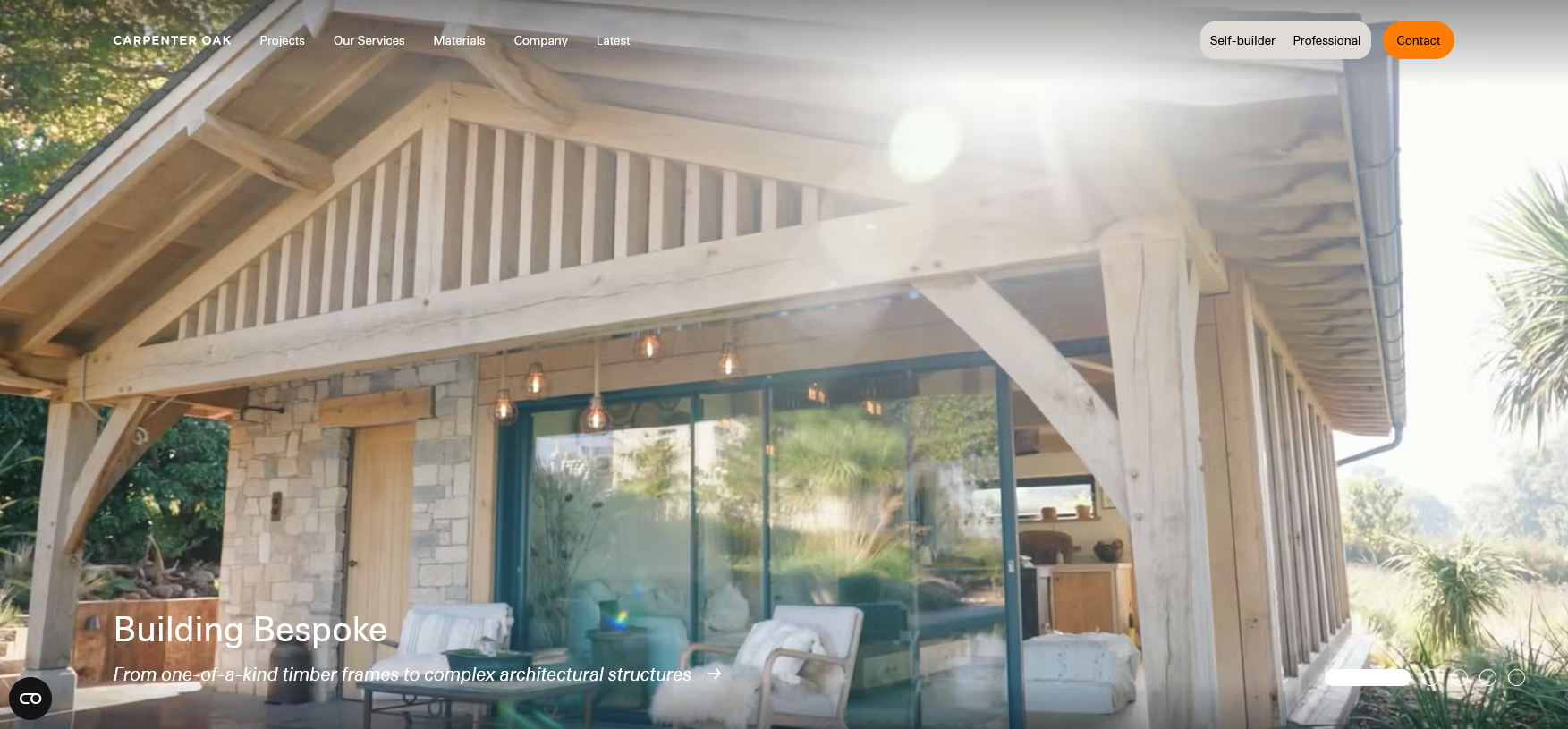 Carpenter Oak Ltd Website Screenshot 001