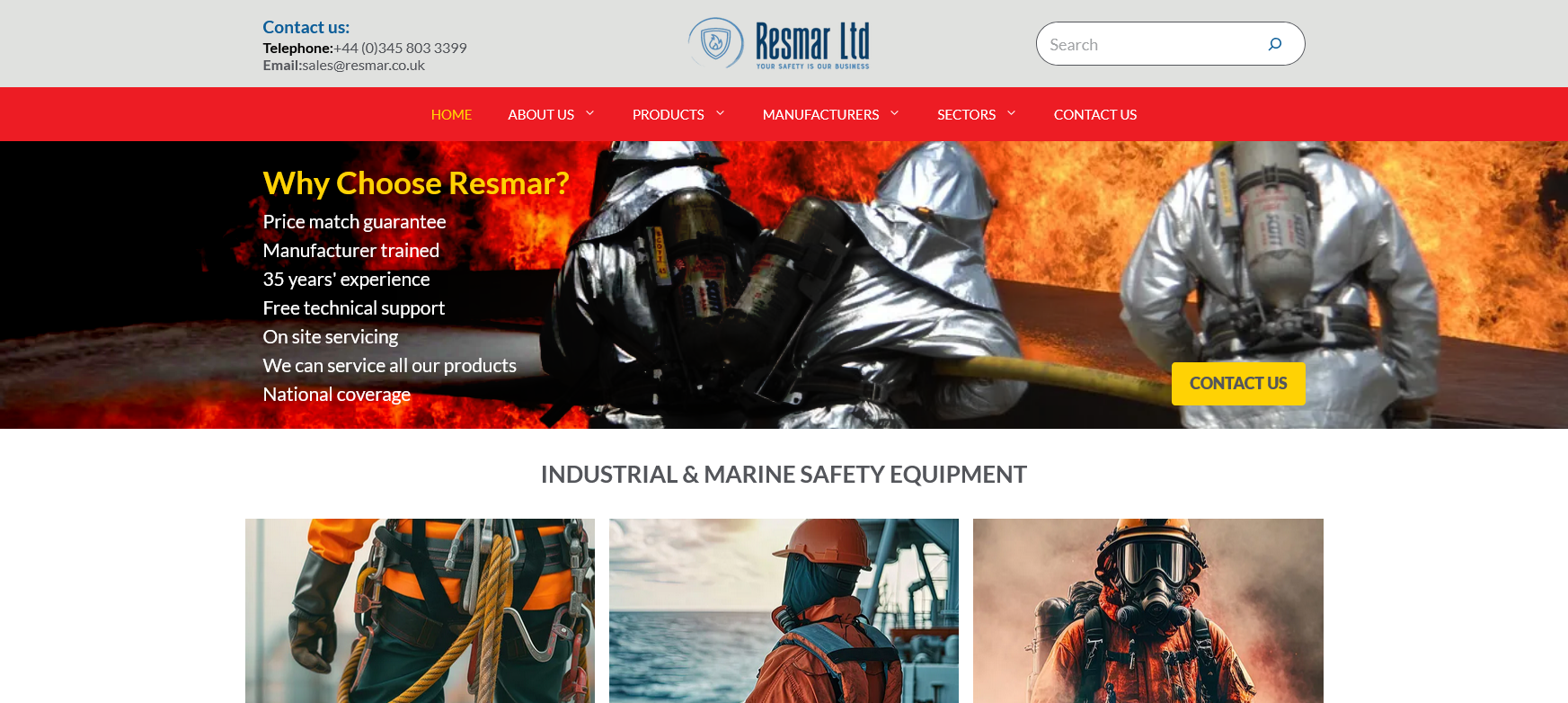 Resmar Ltd Website Screenshot 001