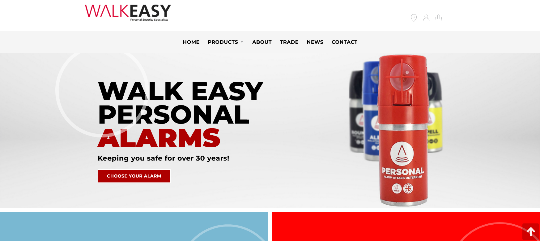 We Alarms Ltd Website Screenshot 001