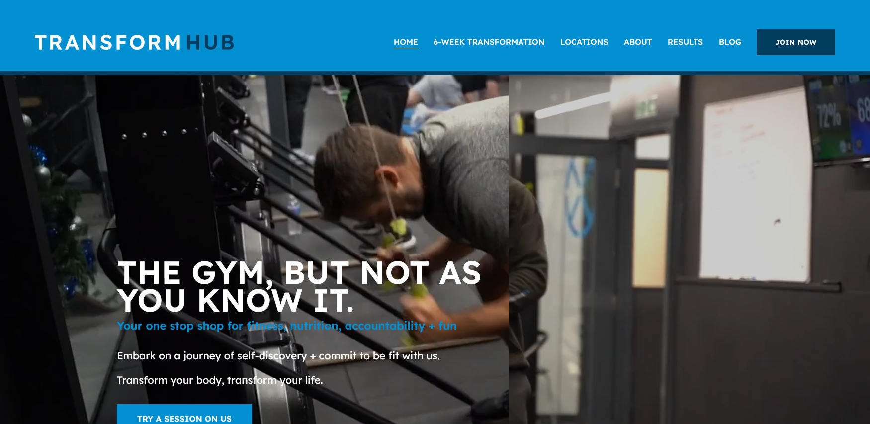 Transform Hub Website Screenshot 001