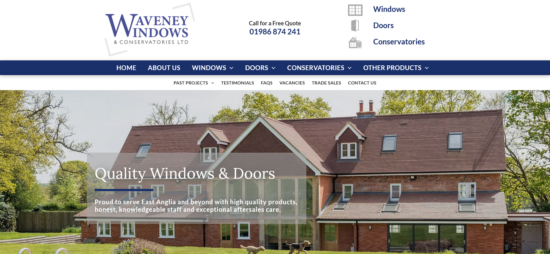 Waveney Windows Website Screenshot 001