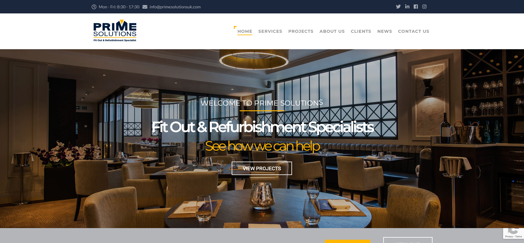 Prime Solutions UK Ltd Website Screenshot 001