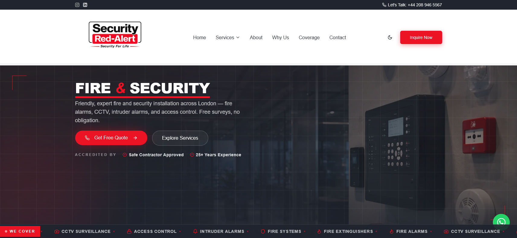 Security Red-Alert Website Screenshot 001