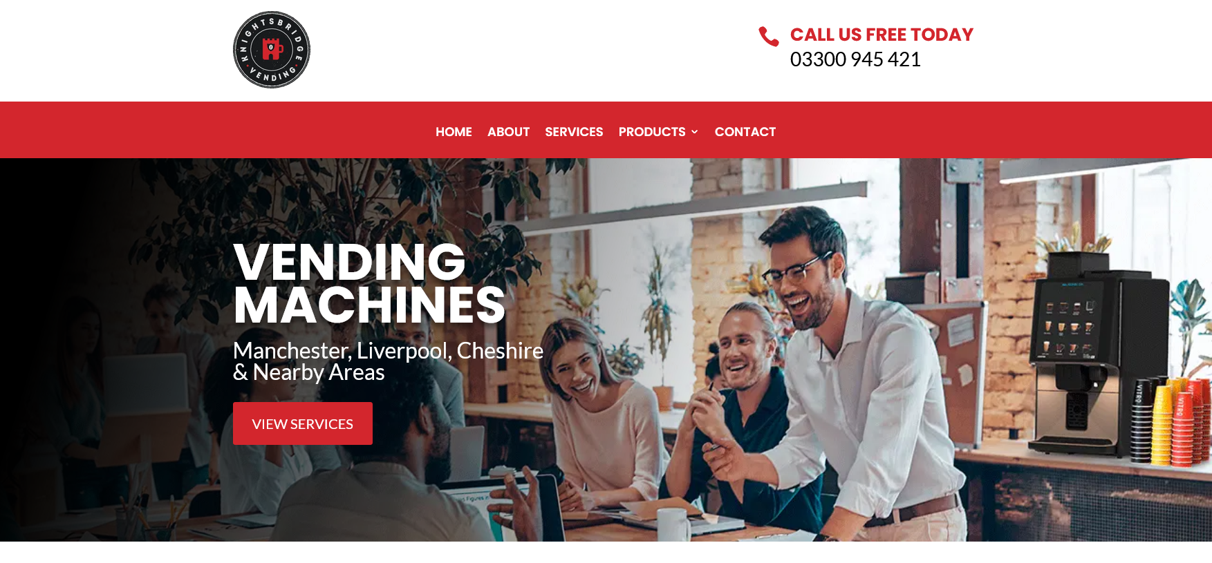 Knightsbridge Vending Ltd Website Screenshot 001