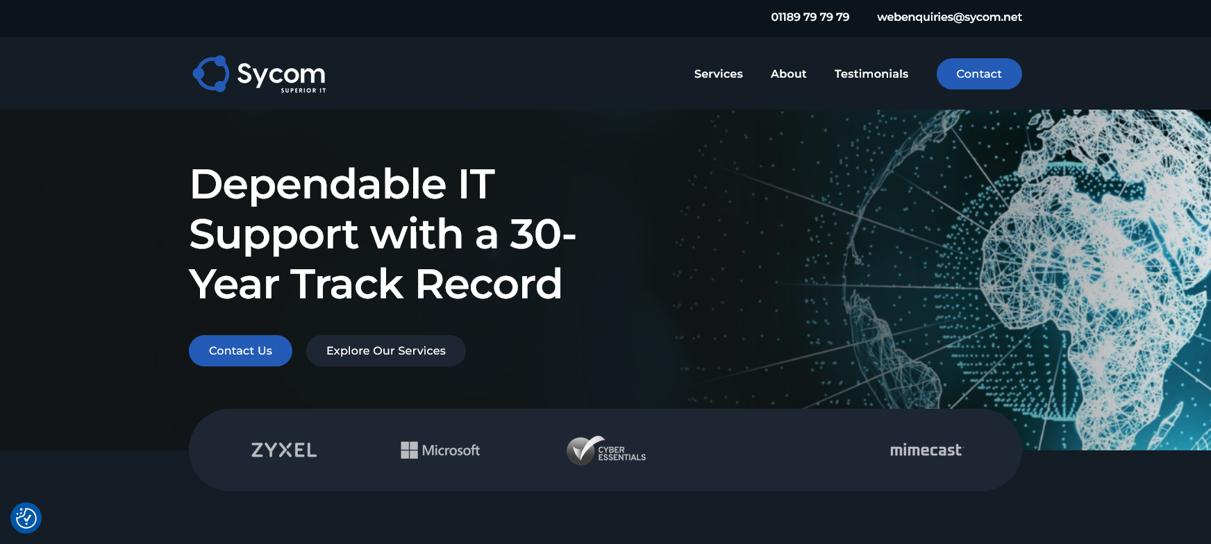 Sycom Ltd Website Screenshot 001