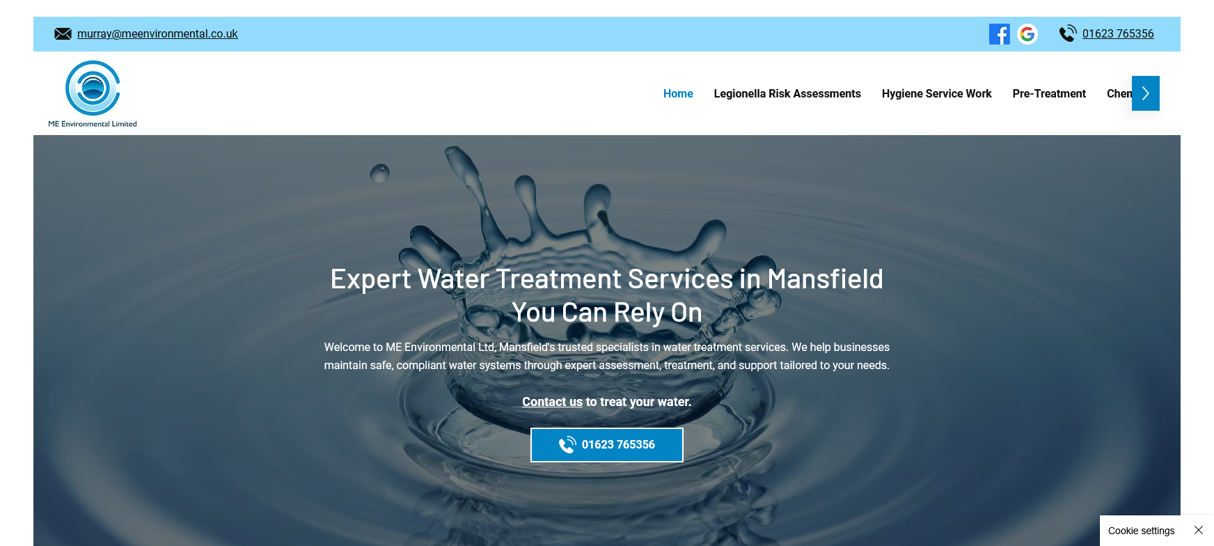 ME Environmental Ltd Website Screenshot 001