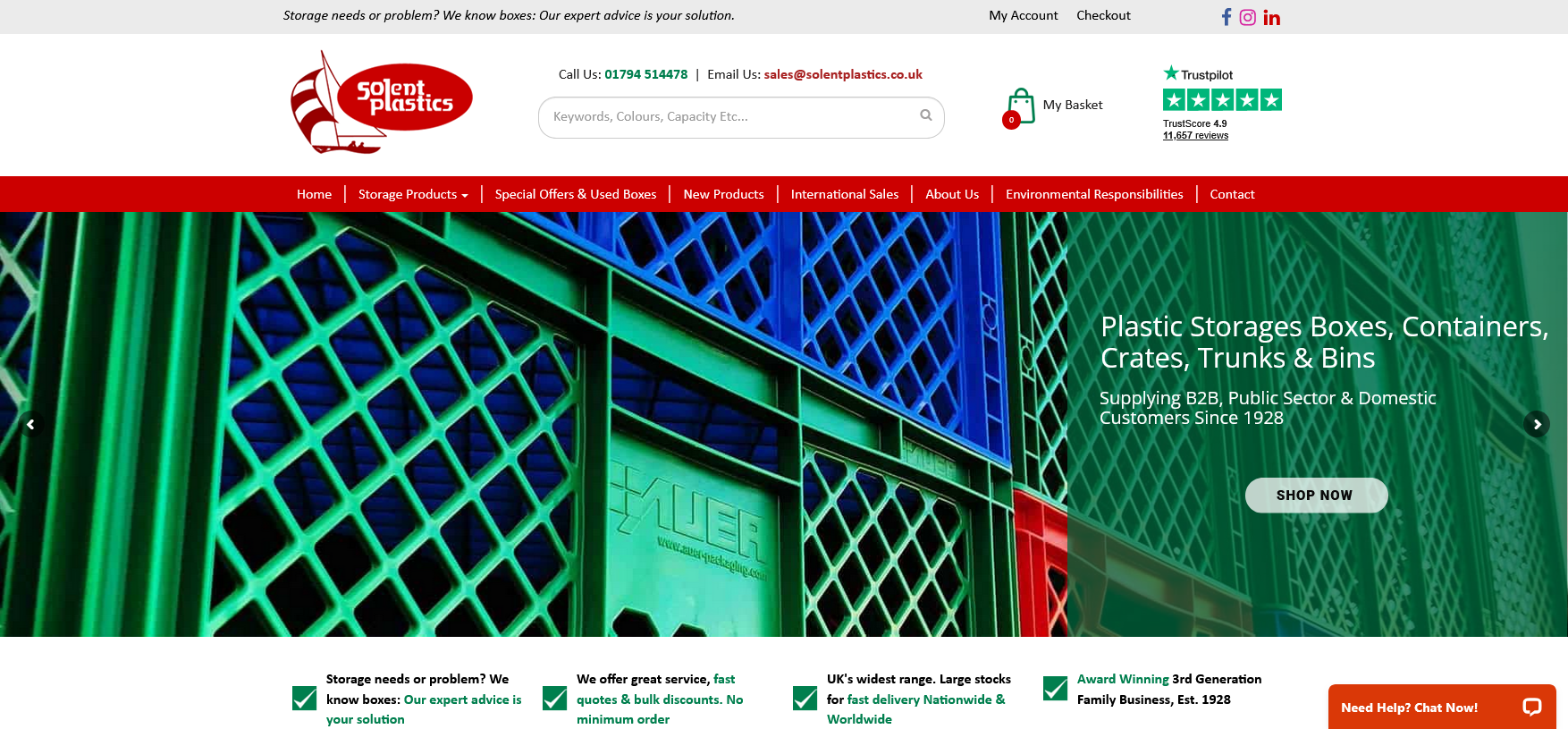 Solent Plastics Website Screenshot 001
