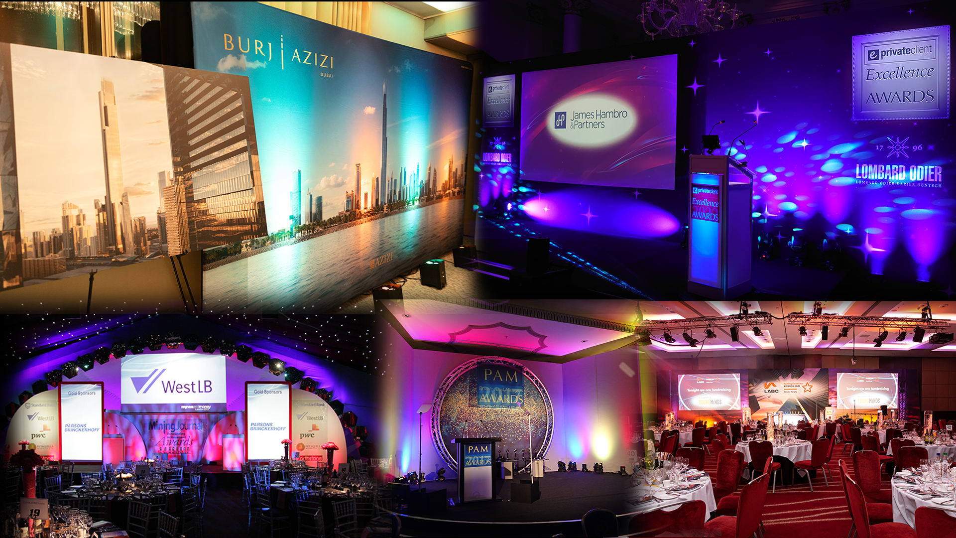 Conference and award presentation sets