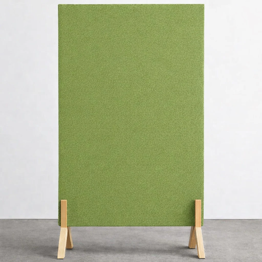 Apple Green Plain Freestanding Acoustic Panel