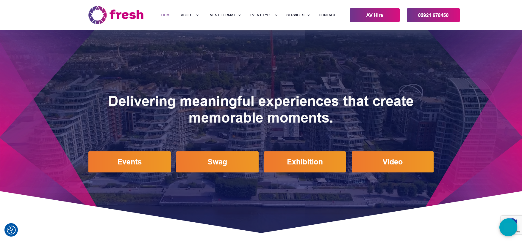 Fresh Productions Website Screenshot 001