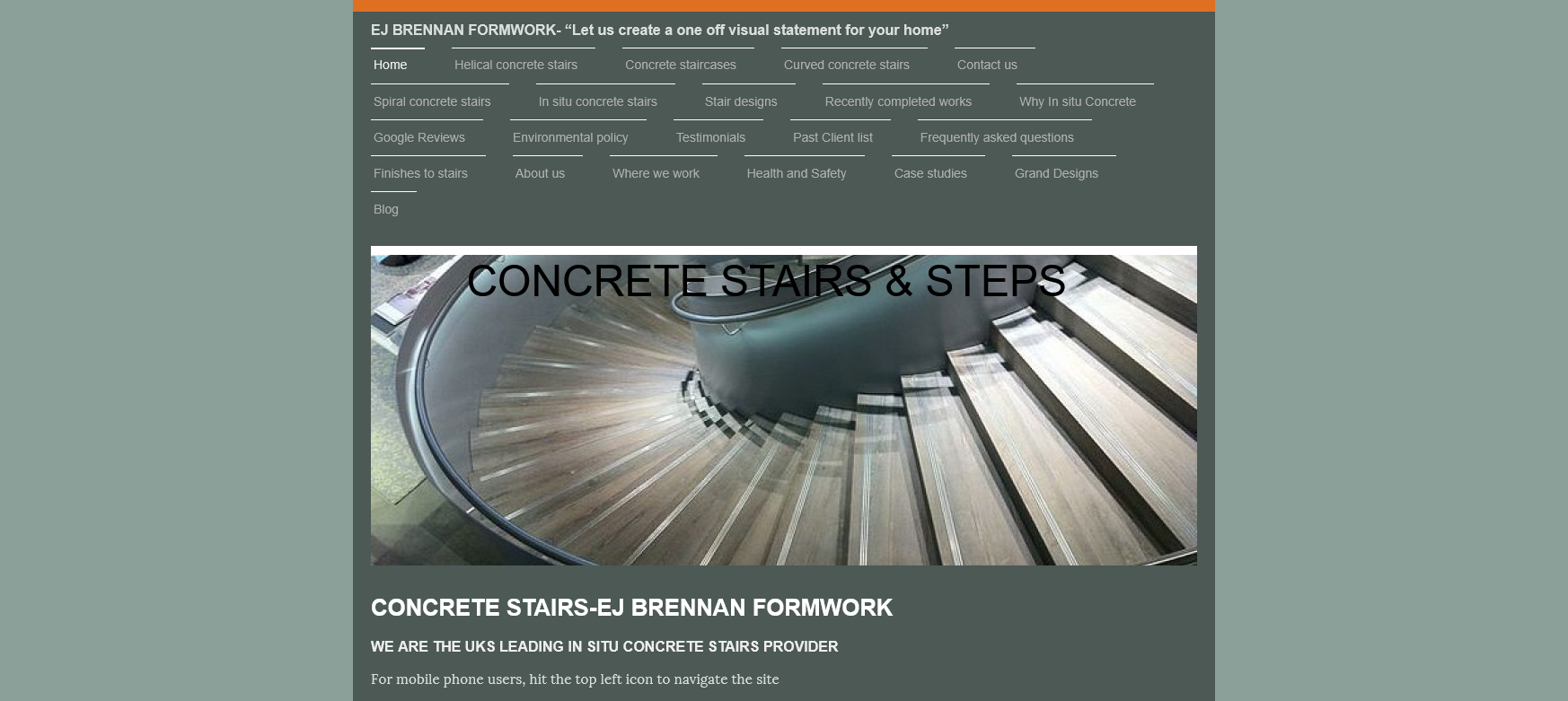 EJ Brennan Formwork Ltd Website Screenshot 001