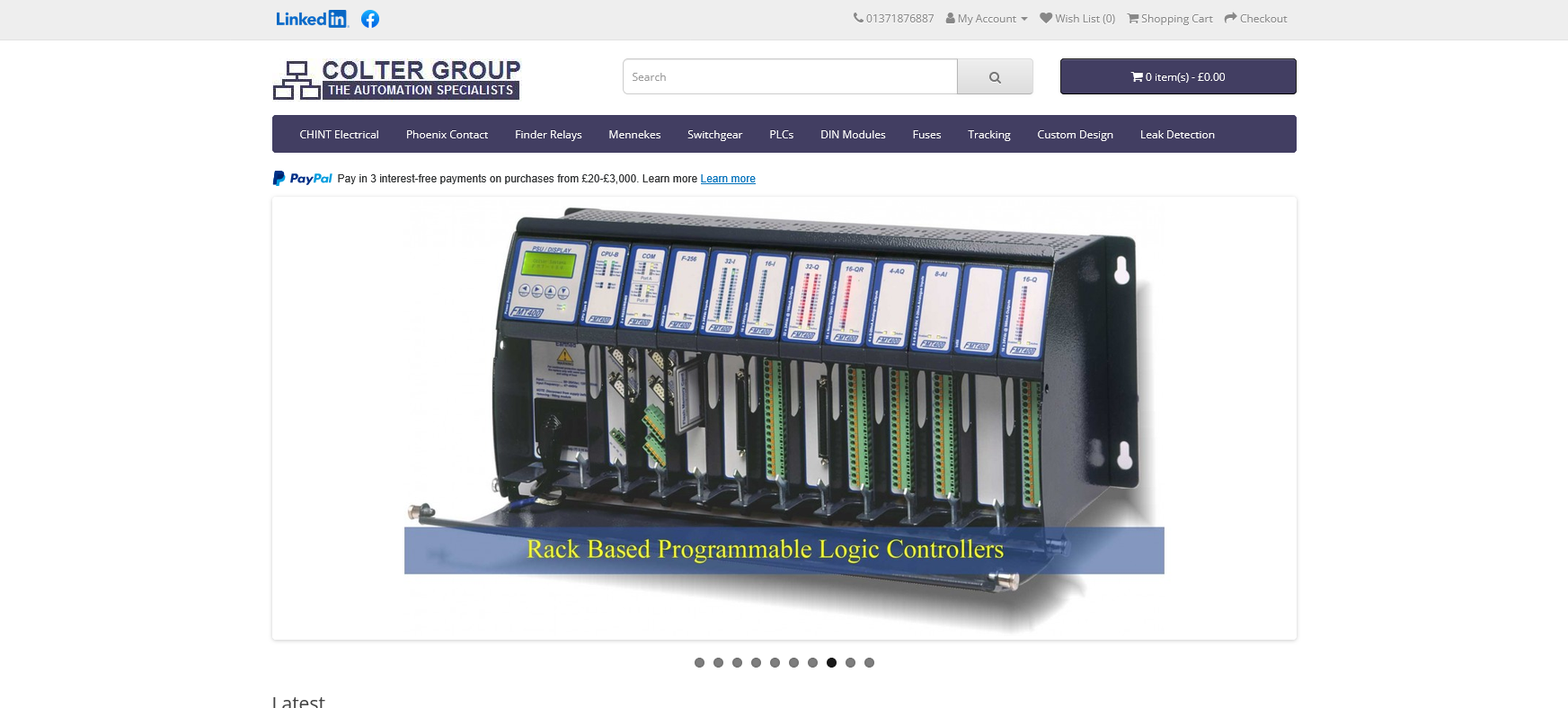 Colter Products Ltd Website Screenshot 001