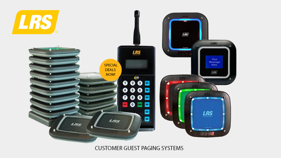 Guest customer or patient paging systems from LRS
