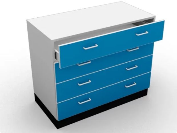 Double Free Standing 4 Drawer Unit