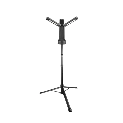 Hotline Explorer Tower Light - 6000 Lumen Rechargeable Tripod Work Light with Adjustable Lamps, Magnetic Mounts & Carry Case