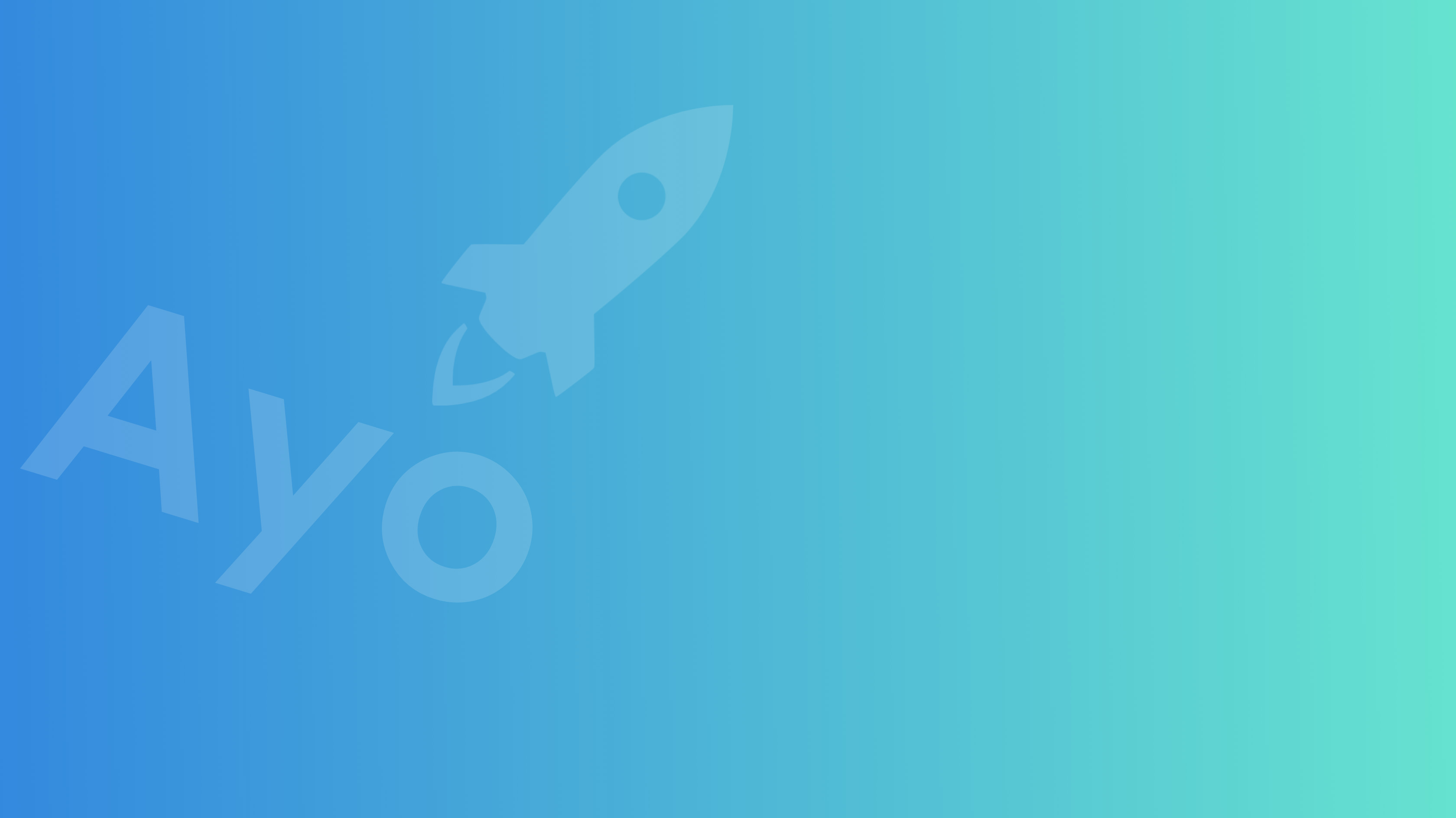 ayo telecom logo with rocket representing superfast rocket speeds of internet provision