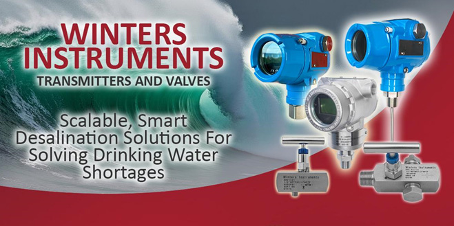 Scale Smart Desalination Solutions For Water Shortages With Winters' Transmitters And Valves