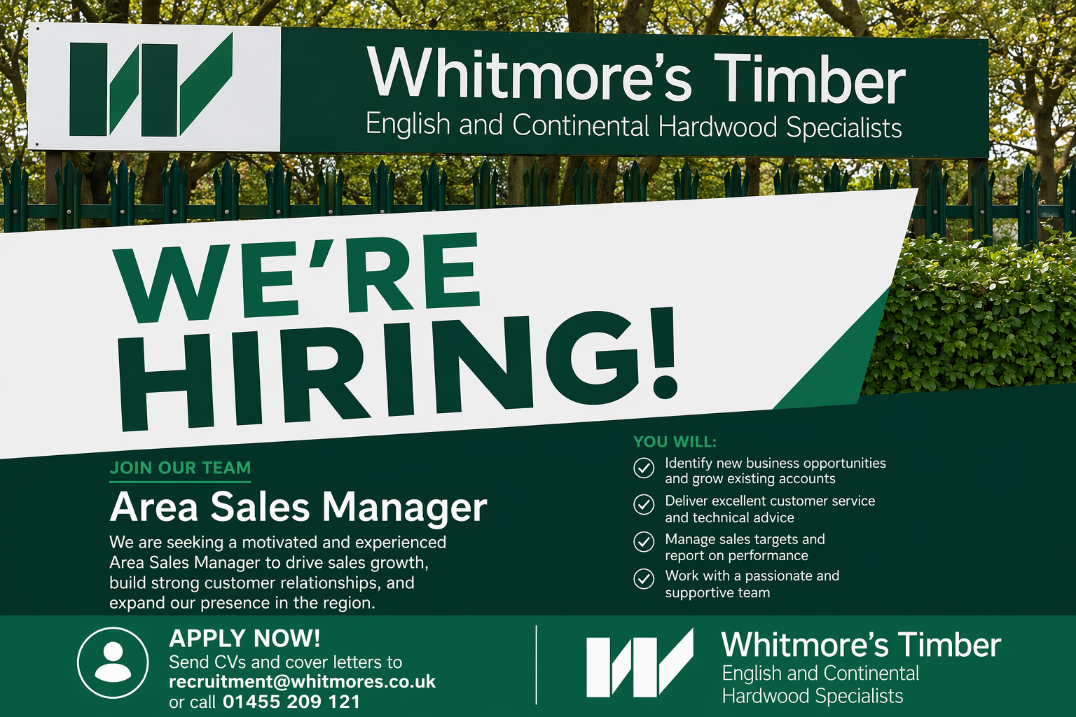 New Area Sales Manager