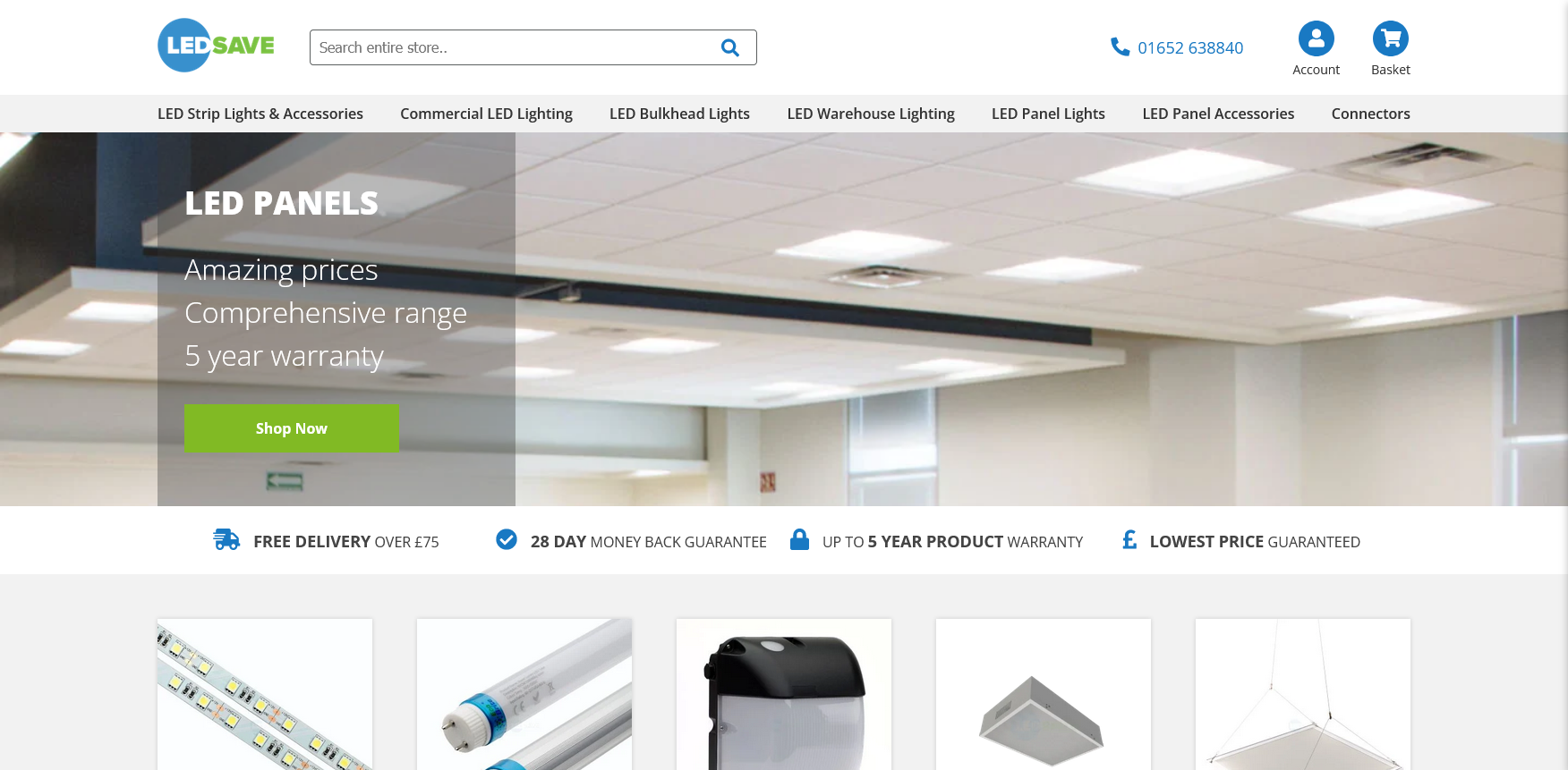 LEDSave Ltd Website Screenshot 001