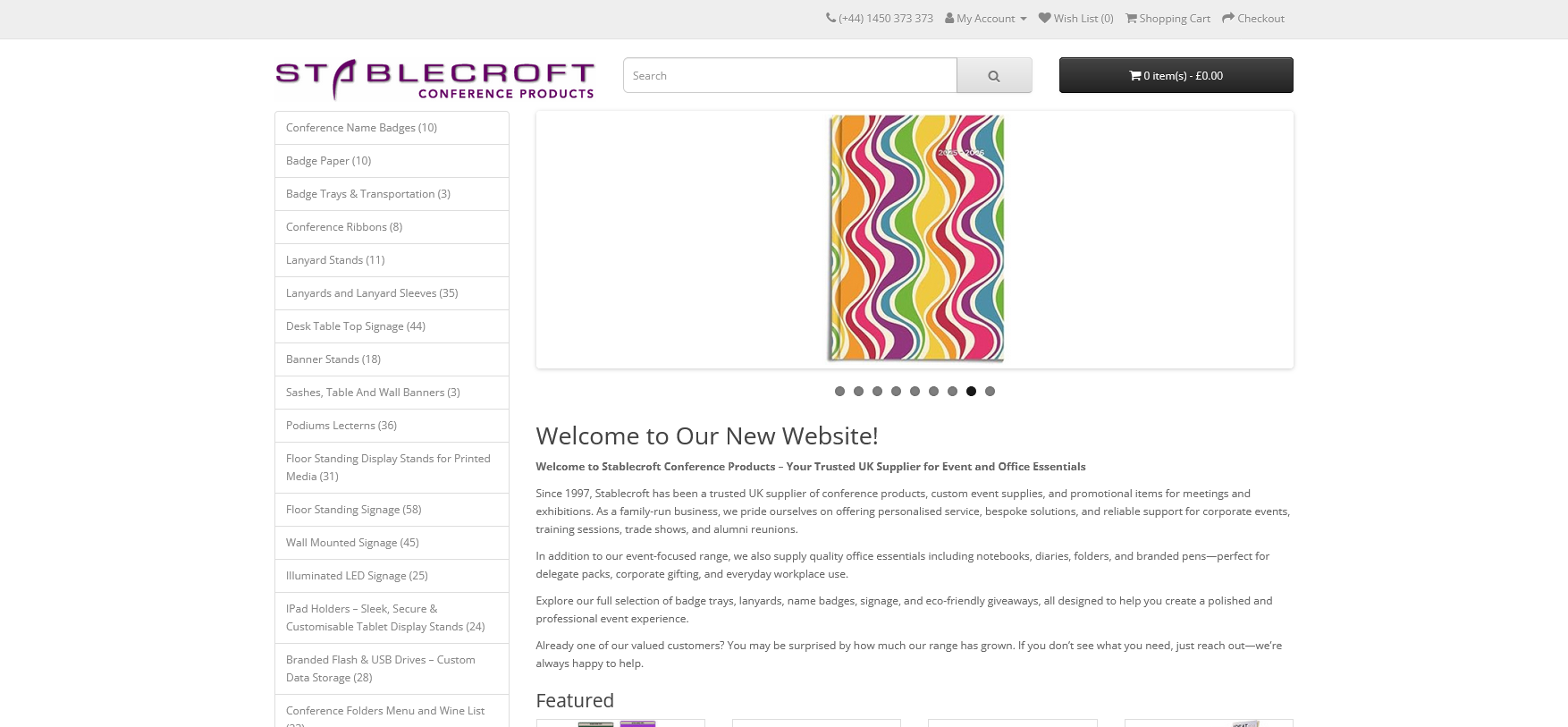 Stablecroft Conference Products Ltd Website Screenshot 001