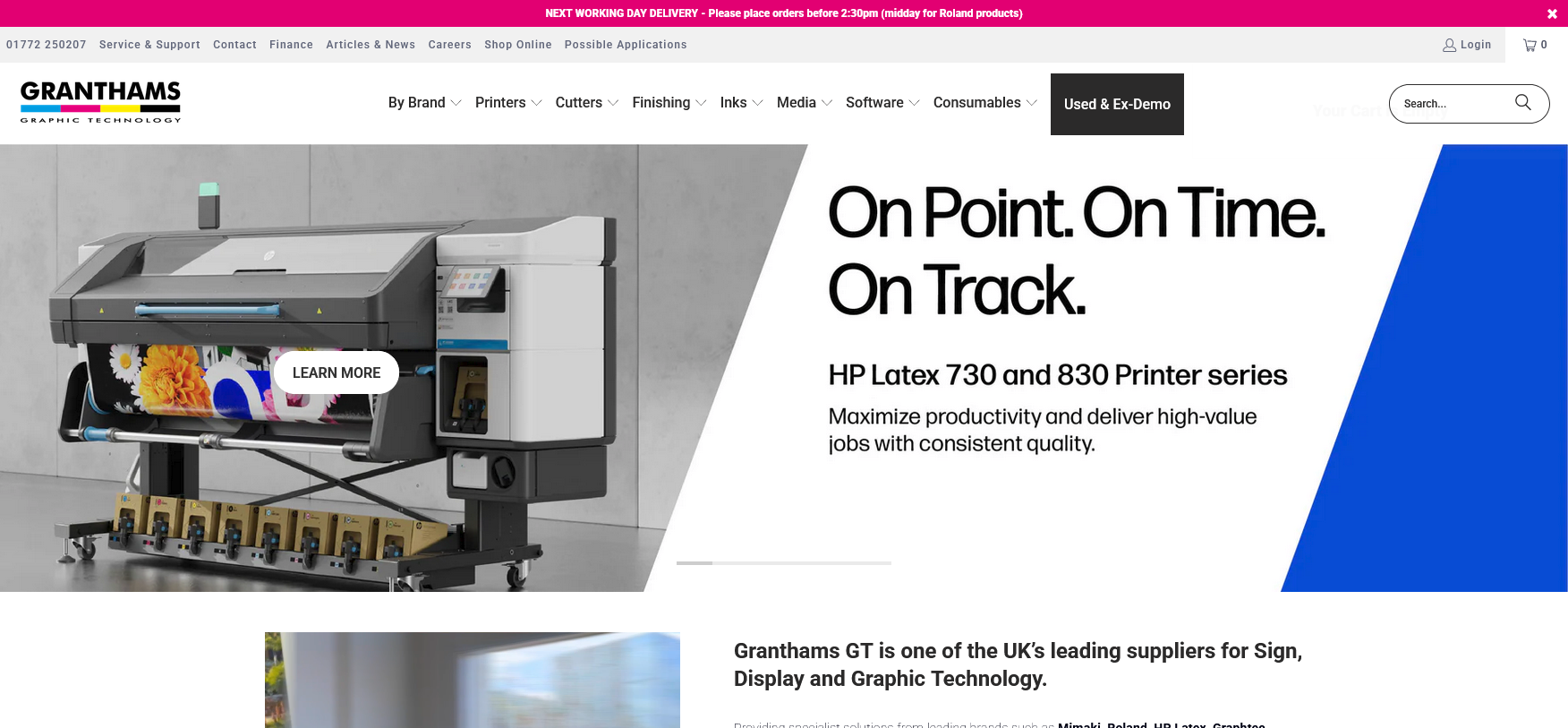 Granthams GT Ltd Website Screenshot 001