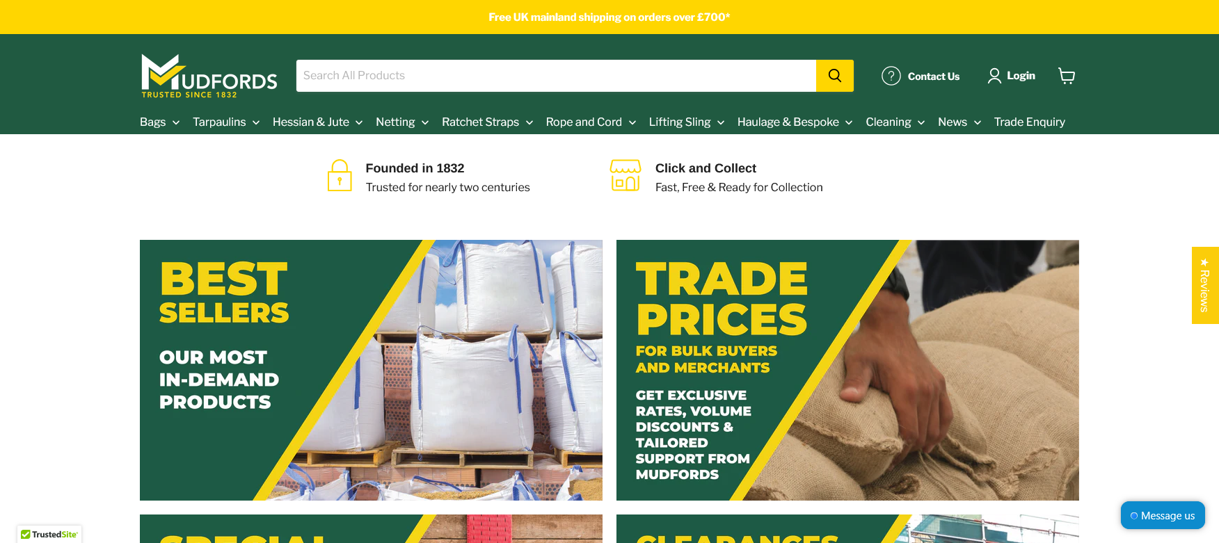 Mudfords Ltd Website Screenshot 001