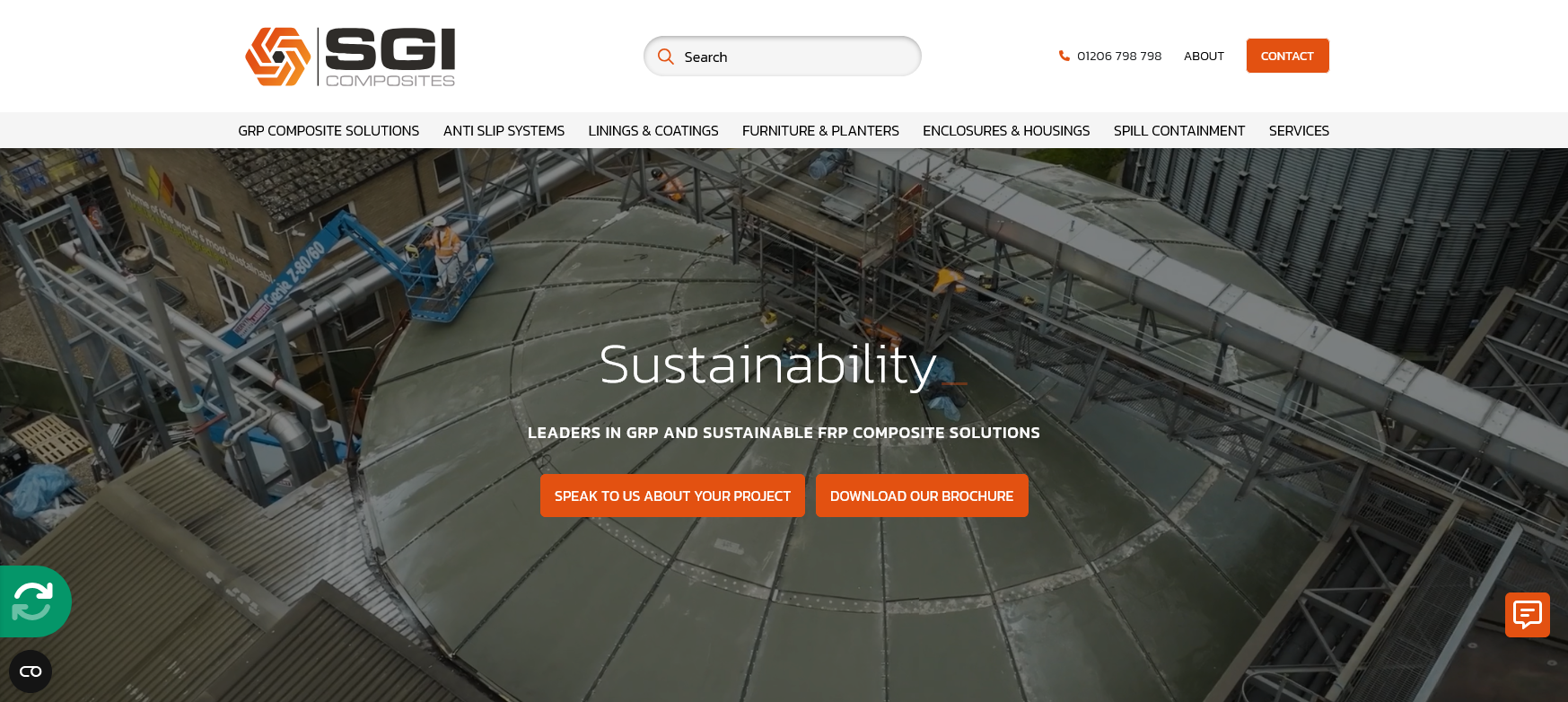 SGI Composites Website Screenshot 001