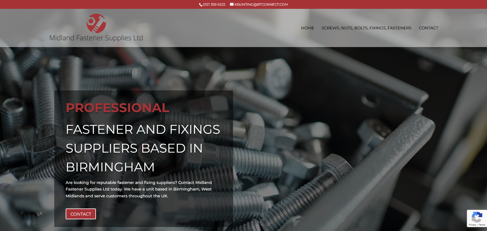 Midland Fastener Supplies Ltd Website Screenshot 001