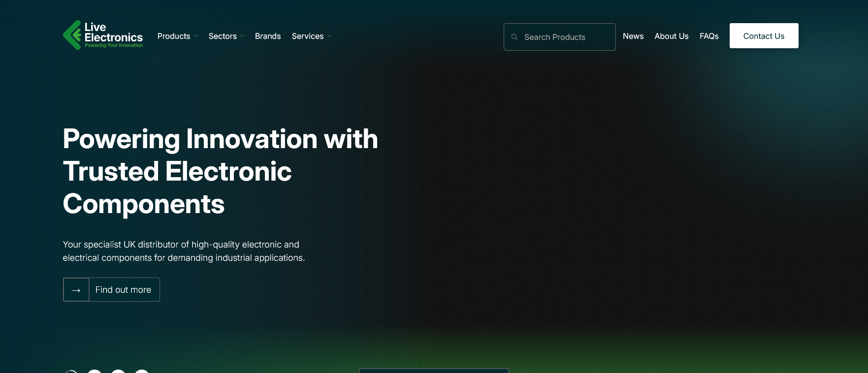 Live Electronics Ltd Website Screenshot 001